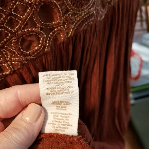 Free People Canyon Rose high-lo blouse size Medium - Picture 5 of 9